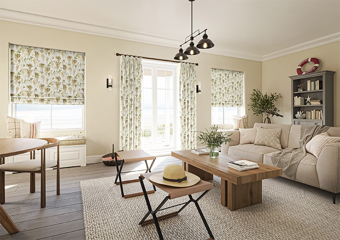 Wisteria Silk, Cool Taupe - Roman Blind - Image 6